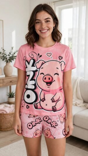 Pijama mujer - oink pink