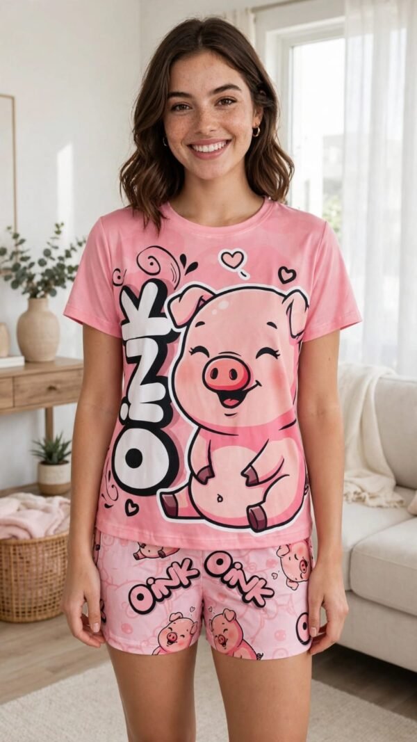 Pijama mujer - oink pink