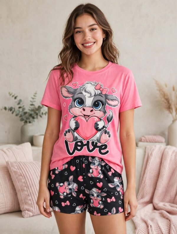 Pijama mujer- love vaquita