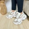 Tenis chunky taste of love beige- plataforma