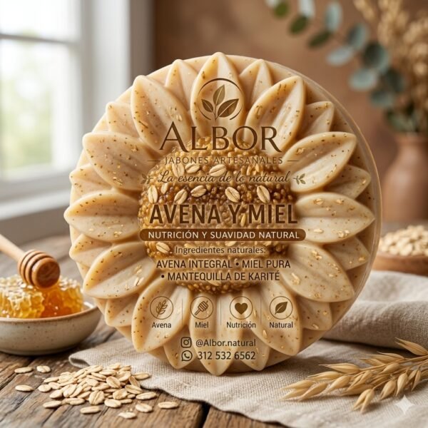 JABÓN VEGETAL DE AVENA Y MIEL