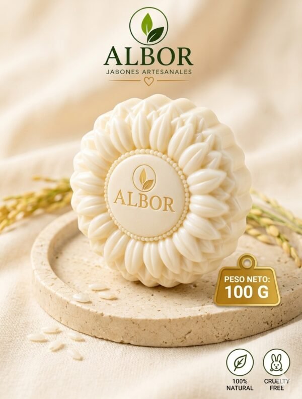 JABÓN VEGETAL DE ARROZ Y LECHE